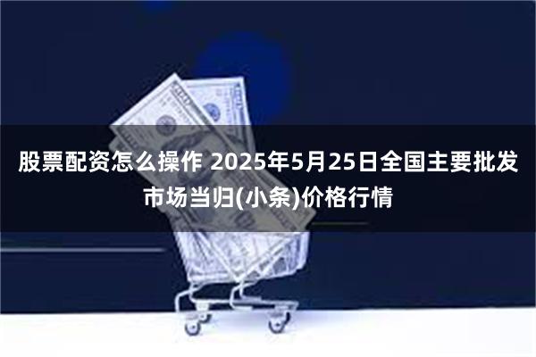 股票配资怎么操作 2025年5月25日全国主要批发市场当归(小条)价格行情