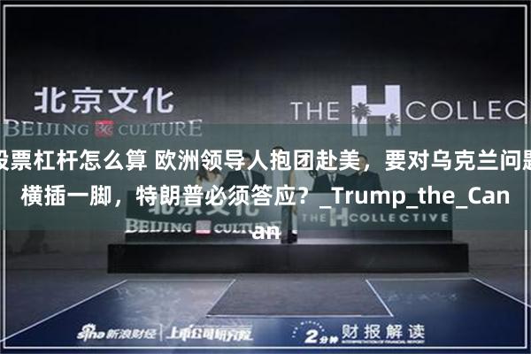 股票杠杆怎么算 欧洲领导人抱团赴美，要对乌克兰问题横插一脚，特朗普必须答应？_Trump_the_Can